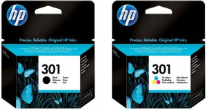 Zestaw tuszy HP 301 czarny CH561EE + kolor CH562EE