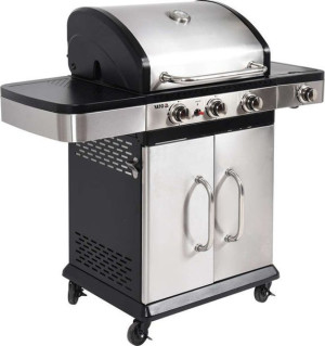 Grill gazowy 3+1 stal nierdzewna 11,5kw