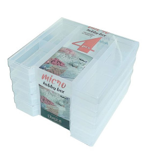 Pudełko Organizer Z Przegródkami Hobby Box 4 Częściowy