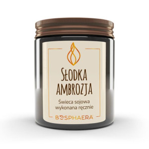 BOSHAERA Sojowa świeca zapachowa Słodka Ambrozja