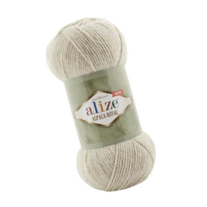 Włóczka Alize Alpaca Royal New - 152 Jasny Beżowy (Alpaka + Wełna)
