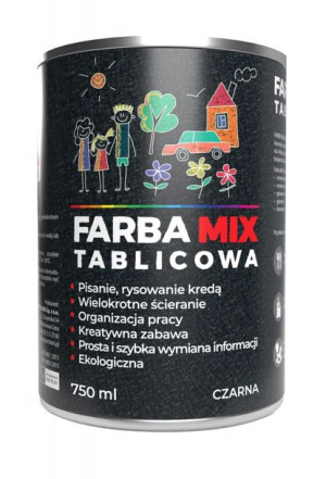 Farba MIX tablicowa 0,75l czarna