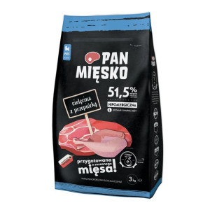 Pan Mięsko Karma PIES cielęcina z przepiórką XS dla szczeniąt 3kg