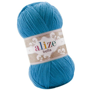 Włóczka Alize Bella 100 - 387 Turkusowy (100% Bawełna)