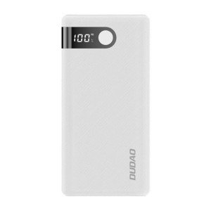 Dudao powerbank 20000 mAh 2x USB / USB Typ C / micro USB 2 A  biały