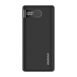 Dudao powerbank 20000 mAh 2x USB / USB Typ C / micro USB 2 A czarny