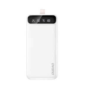 Dudao powerbank 30000 mAh 2x USB / USB-C z lampką LED biały (K8s+ white)