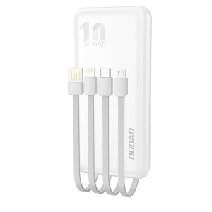 Dudao K6Pro uniwersalny powerbank 10000mAh z kablem USB, USB Typ C, Lightni