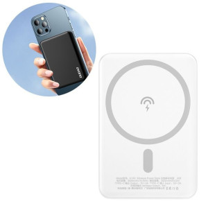 Dudao powerbank MagSafe 10W (5W Magsafe) 5000mAh biały