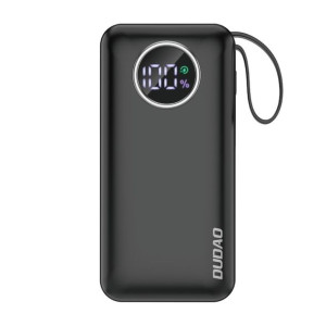 Dudao powerbank 10000mAh 1xUSB-A / 1xUSB-C 22.5W z kablem czarny (K15sB)