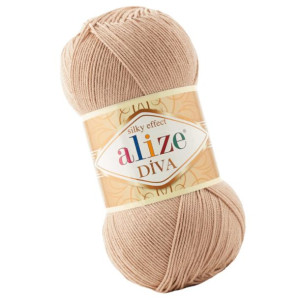 Włóczka Alize Diva - 879 Ciepły Beżowy