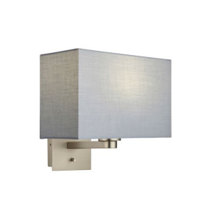 Issac Rectangular kinkiet szary 78036 Endon