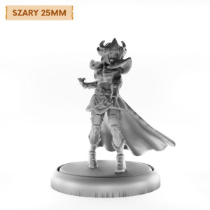 Figurka Rpg - Seria Humanoidy - Rycerze Zodiaku Lew - Szary 25 Mm