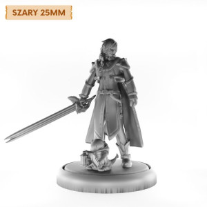 Figurka Rpg - Seria Humanoidy - Kurasame Susaya - Szary 25 Mm