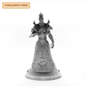 Figurka Rpg - Seria Humanoidy - Nieumarły Pan A - Pomalowany 25 Mm
