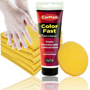 CarPlan CZERWONY pasta zestaw do usuwania rys 150g