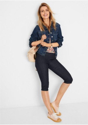 Bonprix Jeansy Spodnie Jeansowe Jegginsy Rybaczki Ściągacz 34-36 904710