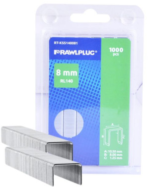 Rawlplug Zszywki Tapicerskie Rl140 8mm 1000szt