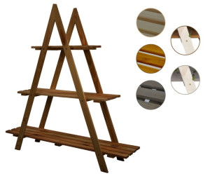 Drewniany Kwietnik / Stojak 112x101x26 cm – RP/ 3- poziomowy/ Brązowy