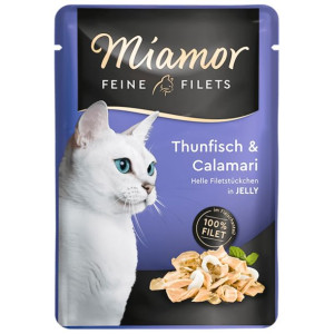 Miamor Filets Thunfisch & Calamari - Tuńczyk I Kalmary W Galarecie 100g