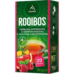 8x Astra herbata Rooibos Malina z Grapefruitem