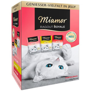 Miamor Royale 12pack Geniesser Indyk, Łosoś, Cielęcina W Galarecie 12x100g