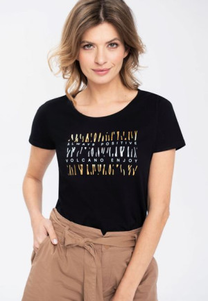 Damski T-shirt Z Nadrukiem Volcano T-amanda L