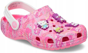 Dziecięce Buty Chodaki Crocs Hello Kitty 25-26