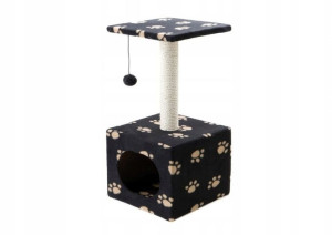 Drapak Dla Kota TED Z Dużą BUDKĄ I PIŁKĄ 60cm
