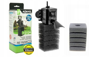 Aquael Filtr Wewnętrzny Pat Mini 400 + Gęsta Gąbka