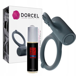 Pierścień erekcyjny z języczkiem + perfumy 10 ml.
