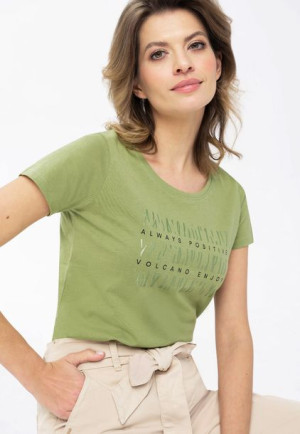 Damski T-shirt Z Nadrukiem Volcano T-amanda L