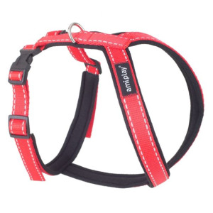 AMIPLAY Szelki GRANT SOFT Reflective XS czerwone
