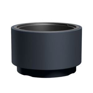 Doniczka Cylinder niski antracytowy 30cm