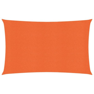 Żagiel przeciwsłoneczny, 160 g/m², pomarańczowy, 2x4,5 m, HDPE