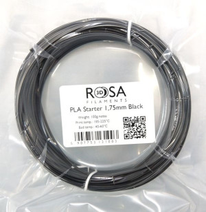 Filament ROSA3D PLA Starter Black 1,75mm 100g