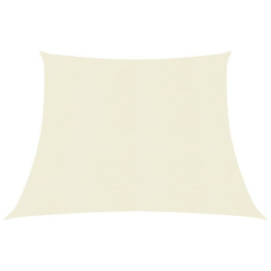 Żagiel przeciwsłoneczny, 160 g/m², kremowy, 3/4x3 m, HDPE