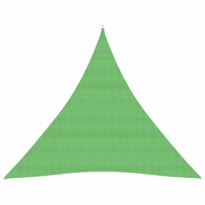 Żagiel przeciwsłoneczny, 160 g/m², jasnozielony, 4,5x4,5x4,5 m