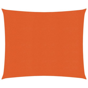 Żagiel przeciwsłoneczny, 160 g/m², pomarańcz, 3,6x3,6 m, HDPE