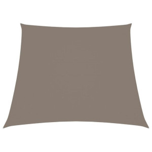 Trapezowy żagiel ogrodowy, tkanina Oxford, 2/4x3 m, taupe