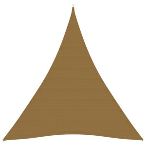 Żagiel przeciwsłoneczny, 160 g/m², kolor taupe, 4x5x5 m, HDPE