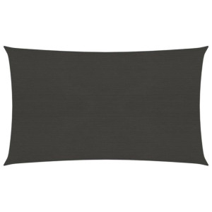 Żagiel przeciwsłoneczny, 160 g/m², antracytowy, 5x7 m, HDPE