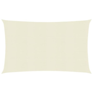 Żagiel przeciwsłoneczny, 160 g/m², kremowy, 5x8 m, HDPE
