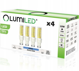 4x Żarówka Led G9 Kapsułka 10w = 75w 970lm 6500k