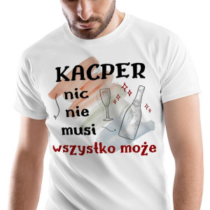T-Shirt Męski Dla Kacpra Koszulka XXL Prezent