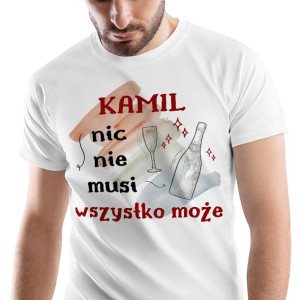 T-Shirt Męski Dla Kamila Koszulka L Prezent