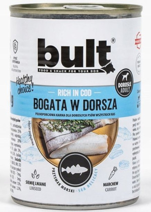 BULT Karma Mokra Dla Psa Bogata w Dorsza 800g