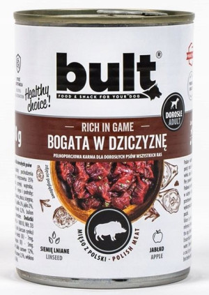 BULT Karma Mokra Dla Psa Bogata w Dziczyznę 800g