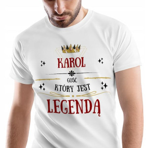 T-Shirt Męski Dla Karola Koszulka XL Prezent