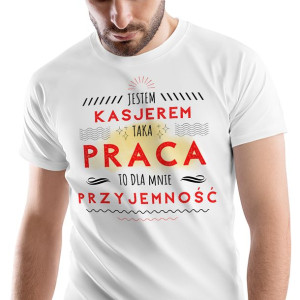 T-Shirt Męski Dla Kasjera Koszulka XXL Prezent